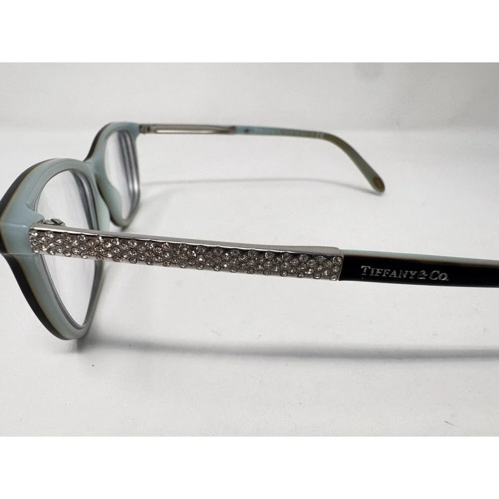 Tiffany & Co TF2150-B 8193/4 Eyeglass Frames 52-17-140 Black Turquoise Italy